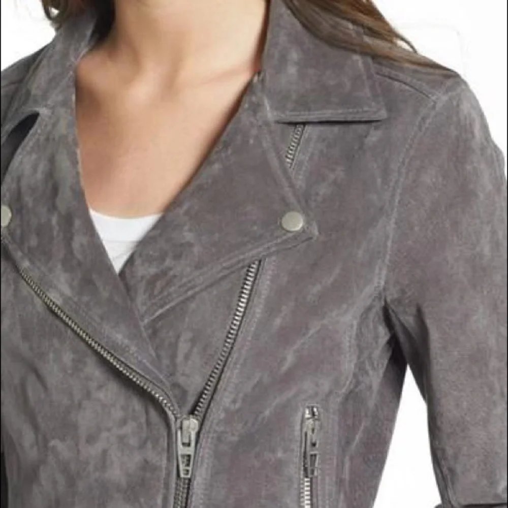 BLANKNYC Silver Screen Suede Moto Jacket - Picture 8 of 13